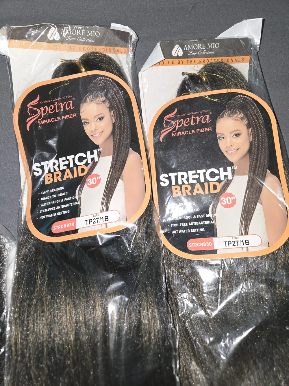 Spectra Stretch Braid Ombre Black to Blonde + EquaL Cuban Twist 1B - Women Hair